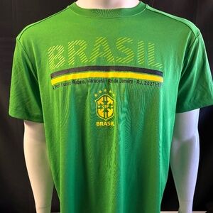 Nice mens XL slim fit Brazil soccer shirt